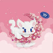 Дитячий конструктор Білий кіт 8980 серії "Cute Moon", 484 деталі. Зображення №2