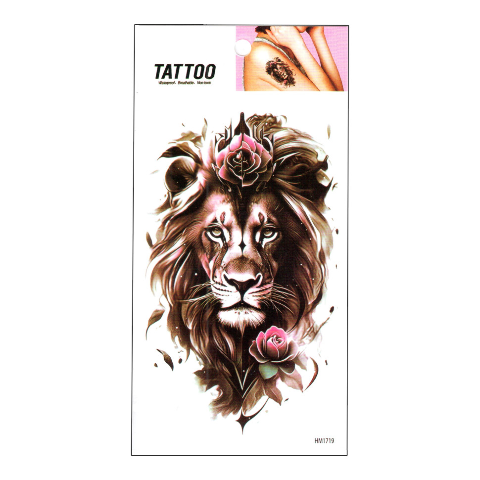 Тимчасове татуювання "Лев Tattoo" 1020-HM1719 Тимчасове татуювання "Лев Tattoo" 1020-HM1719