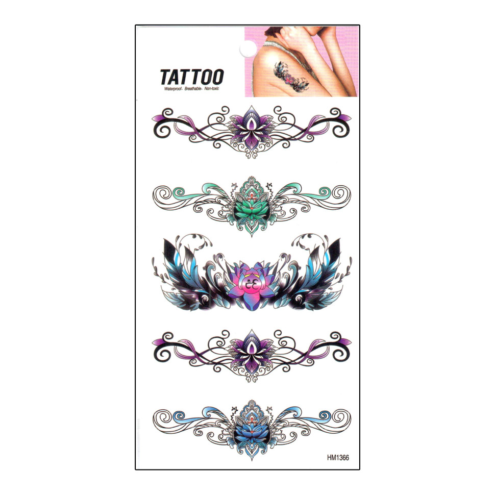 Тимчасове татуювання "Romantic Five Tattoo" 1020-HM1366 Тимчасове татуювання "Romantic Five Tattoo" 1020-HM1366
