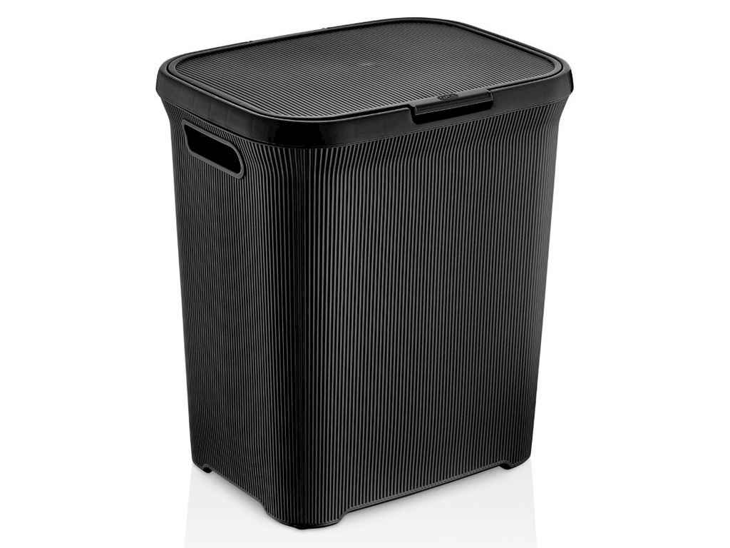 Кошик для білизни 52л чорний LINE (X-86-(black)) OZER-CZ-006 ТМ OZER Кошик для білизни 52л чорний LINE (X-86-(black)) OZER-CZ-006 ТМ OZER