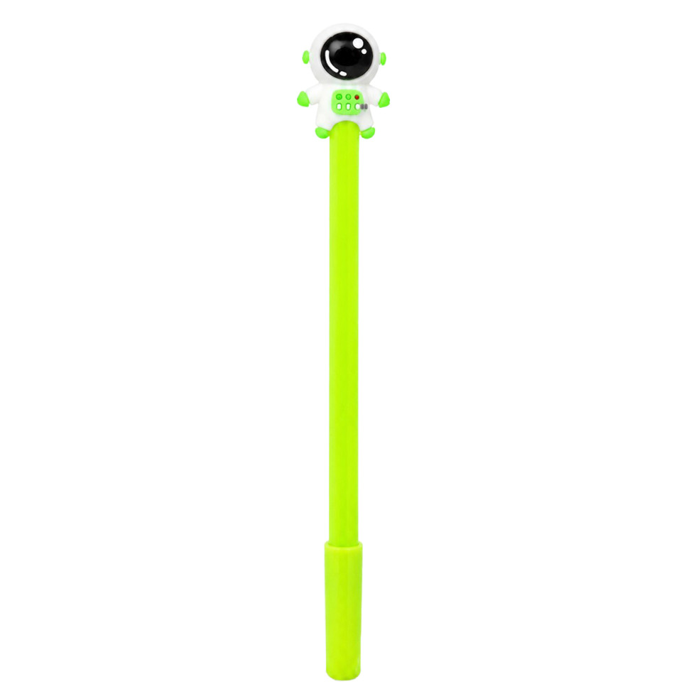 Ручка детская с игрушкой "Spaceman" A007(Green) гелевая, синяя Ручка детская с игрушкой "Spaceman" A007(Green) гелевая, синяя