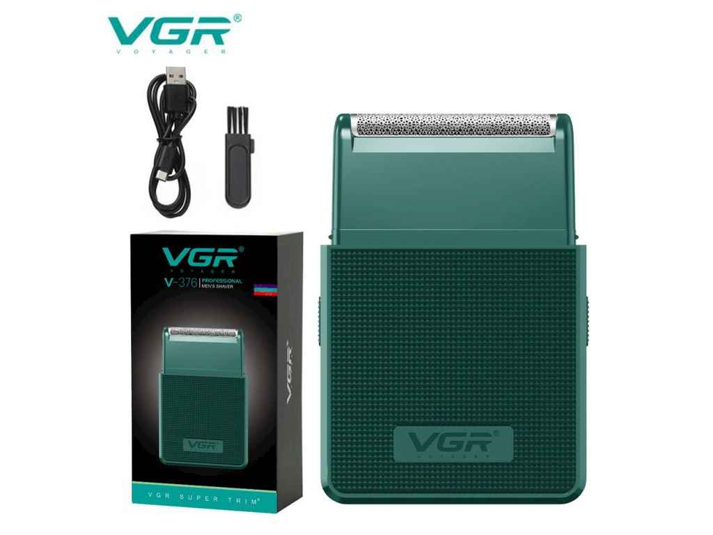 Электробритва Аккумуляторная V-376 GREEN шейвер, выдвижной триммер ТМ VGR Электробритва Аккумуляторная V-376 GREEN шейвер, выдвижной триммер ТМ VGR