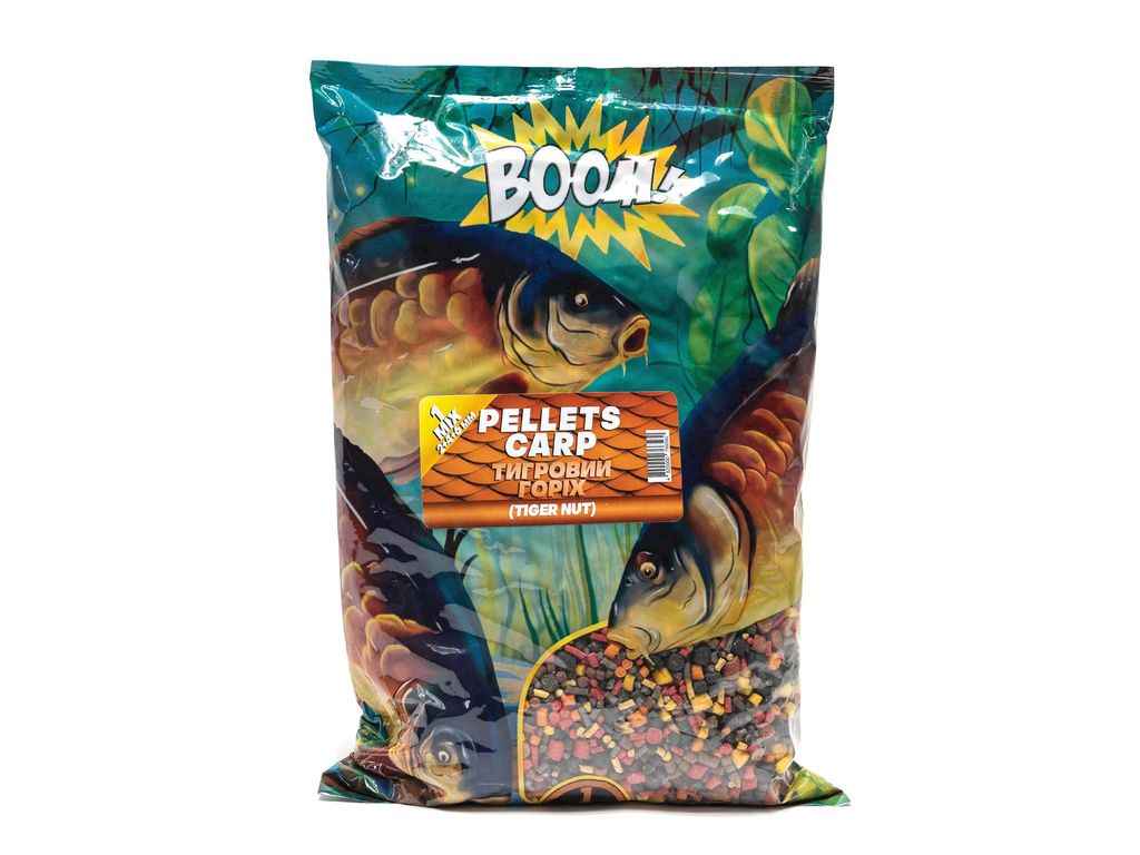 Принада в гранулах Pellets Тигровий Горіх 4-22мм 1кг Спод Мікс ТМ BOOM Принада в гранулах Pellets Тигровий Горіх 4-22мм 1кг Спод Мікс ТМ BOOM