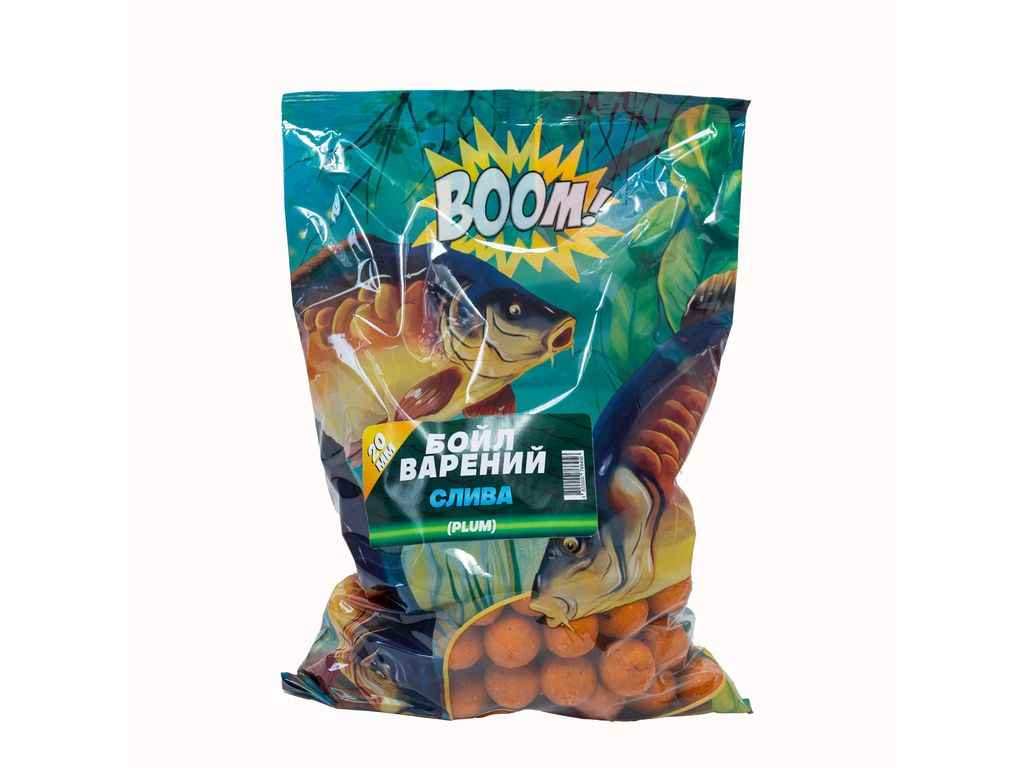 Бойли варені 20мм Слива 1кг ТМ BOOM Бойли варені 20мм Слива 1кг ТМ BOOM