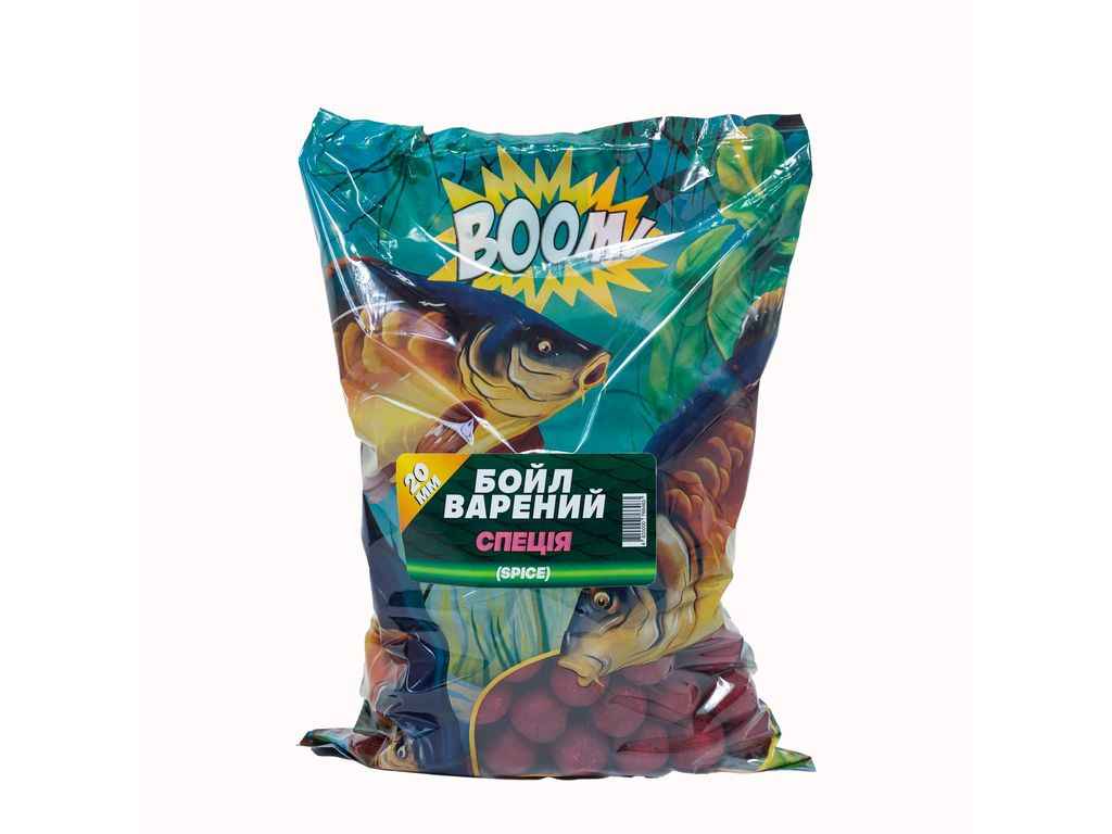 Бойли варені 20мм Спеція 1кг ТМ BOOM Бойли варені 20мм Спеція 1кг ТМ BOOM