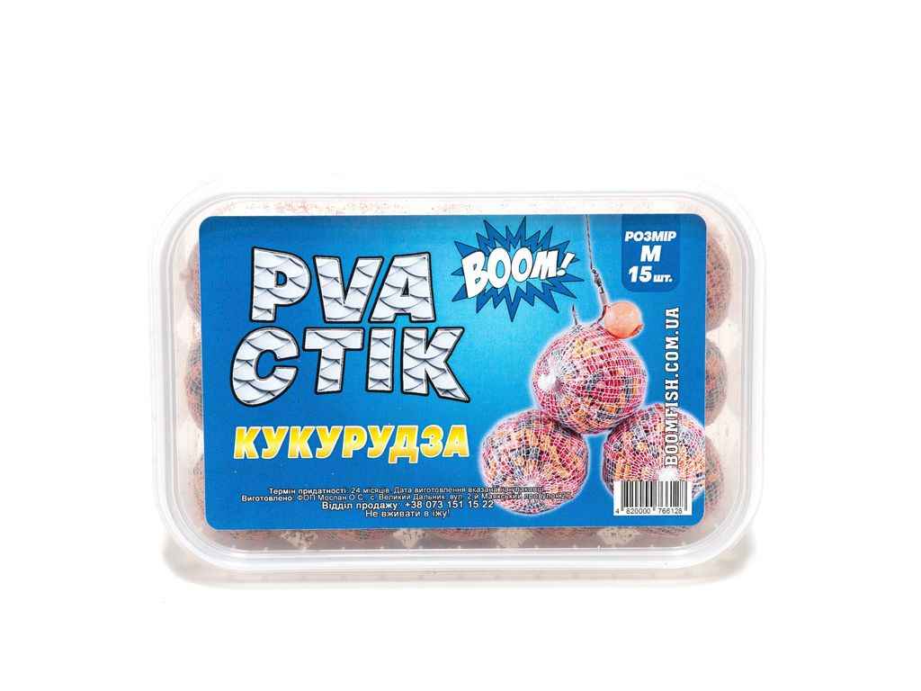 Стік ПВА М 28см Кукурудза 15шт ТМBOOM Стік ПВА М 28см Кукурудза 15шт ТМBOOM