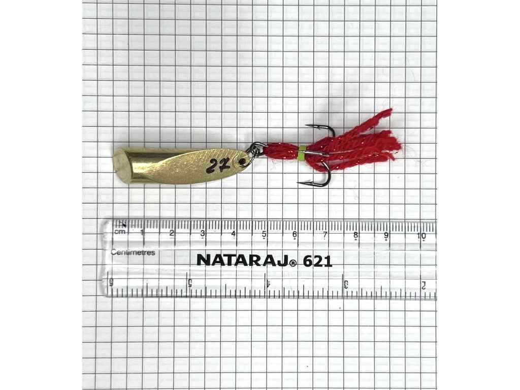 Блешня Грушка 27г золото латунь ТМ HARPOON Блешня Грушка 27г золото латунь ТМ HARPOON