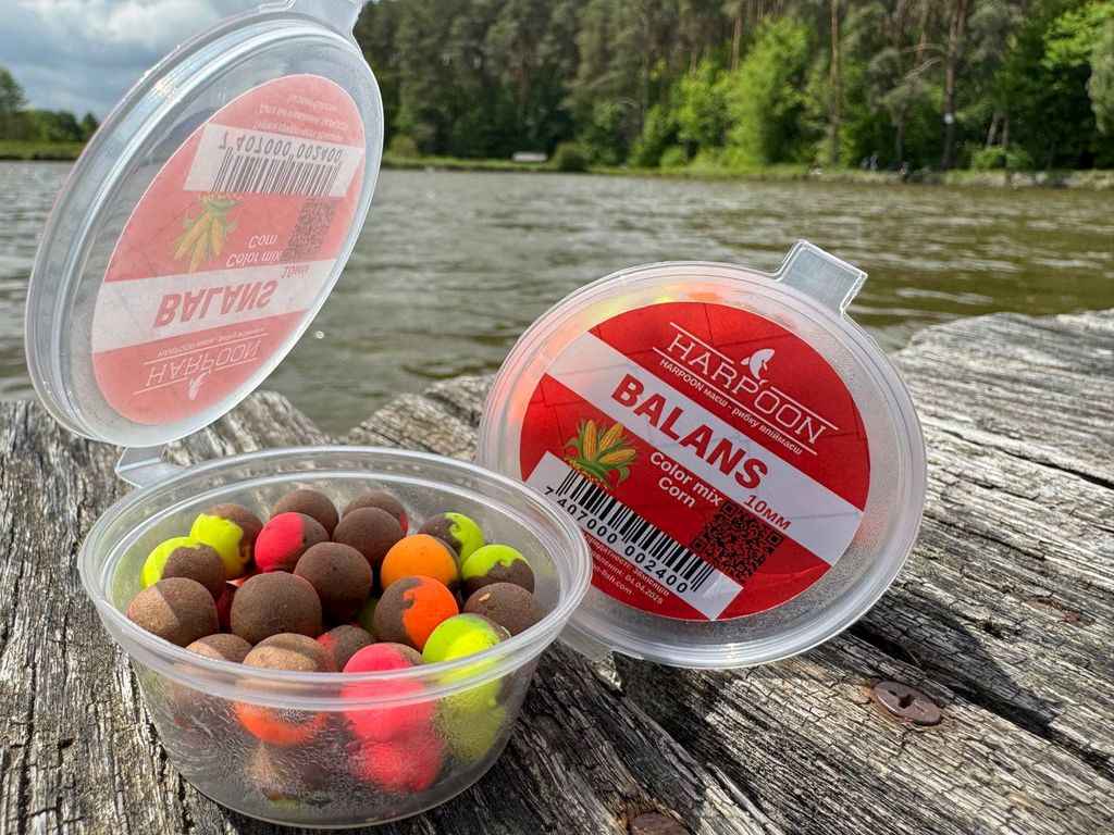 Бойли нейтральної-плавучості 8мм кукурудза 45г BALANS COLOR MIX ТМ HARPOON Бойли нейтральної-плавучості 8мм кукурудза 45г BALANS COLOR MIX ТМ HARPOON