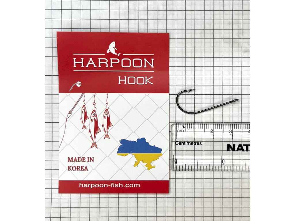 Гачки одинарні 1/0 (5шт/уп) BIG EAR ТМ HARPOON Гачки одинарні 1/0 (5шт/уп) BIG EAR ТМ HARPOON
