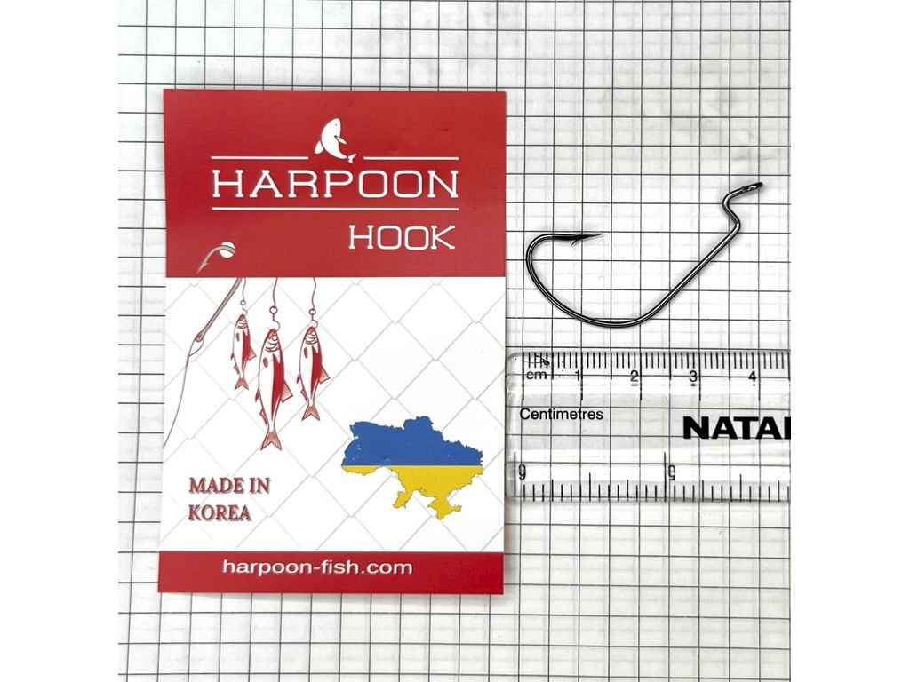 Гачок офсетний 3/0 (5шт/уп) ТМ HARPOON Гачок офсетний 3/0 (5шт/уп) ТМ HARPOON