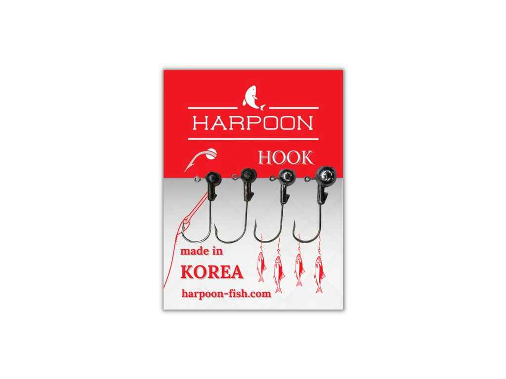 Джиг-головка 2,4,6г №2/0 (3шт/уп) ТМ HARPOON Джиг-головка 2,4,6г №2/0 (3шт/уп) ТМ HARPOON