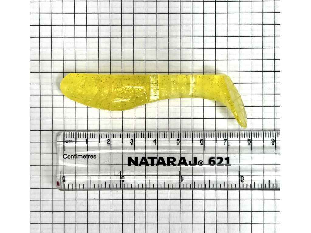 Силіконова приманка KOPUTO 3 жовтий прозорий (2шт/уп) плаваюча 005 ТМ HARPOON Силіконова приманка KOPUTO 3 жовтий прозорий (2шт/уп) плаваюча 005 ТМ HARPOON