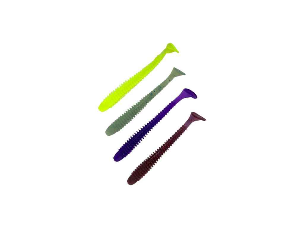 Силіконова приманка Swing Impakt 3 mix 1 (4шт/уп) плаваюча ТМ HARPOON Силіконова приманка Swing Impakt 3 mix 1 (4шт/уп) плаваюча ТМ HARPOON