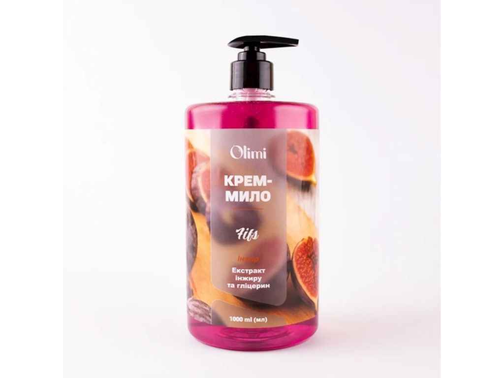 Крем-мило рідке 1л Інжир ТМ OLIMI Крем-мило рідке 1л Інжир ТМ OLIMI