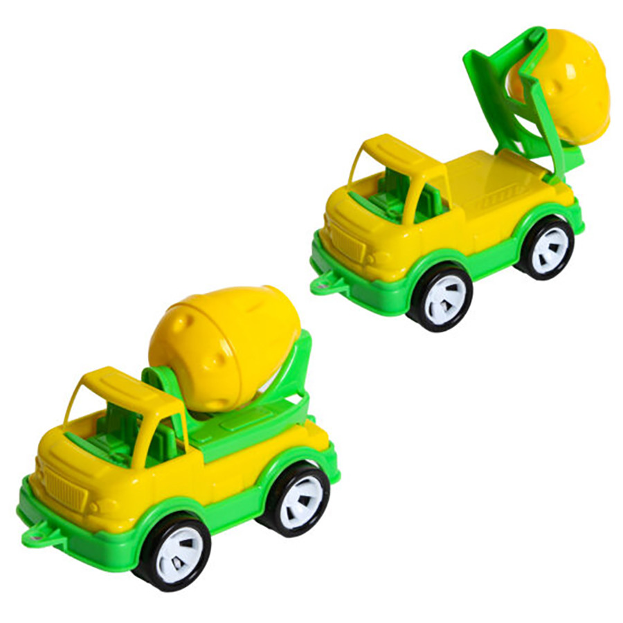 Дитячий бетонозмішувач "Mini Matik" 002/3BMS(Yellow) обертовий барабан, 13,5 см Дитячий бетонозмішувач "Mini Matik" 002/3BMS(Yellow) обертовий барабан, 13,5 см
