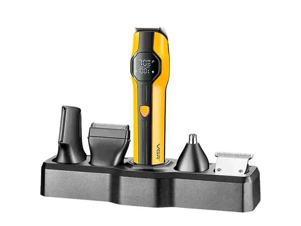 Машинка для пiдстригання Акумулятор 13в1 V-173 YELLOW ТМ VGR Машинка для пiдстригання Акумулятор 13в1 V-173 YELLOW ТМ VGR