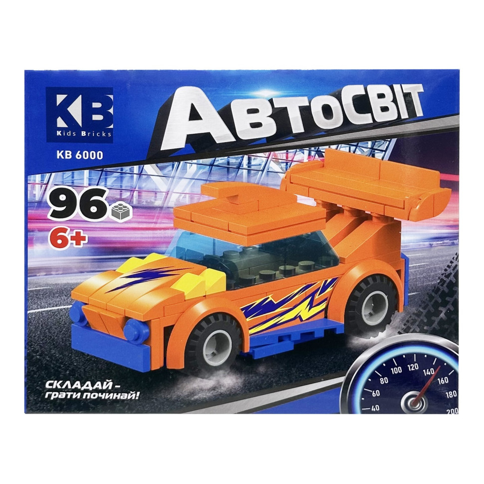 Дитячий конструктор-машинка KB 6000(Orange) від 6 років, 96 деталей Дитячий конструктор-машинка KB 6000(Orange) від 6 років, 96 деталей