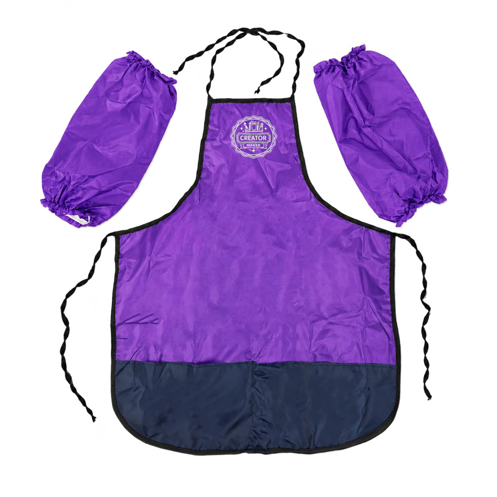 Фартук для творчества с нарукавниками ТЕ12161(Violet) в чехле, с рисунком, рост 128 см Фартук для творчества с нарукавниками ТЕ12161(Violet) в чехле, с рисунком, рост 128 см