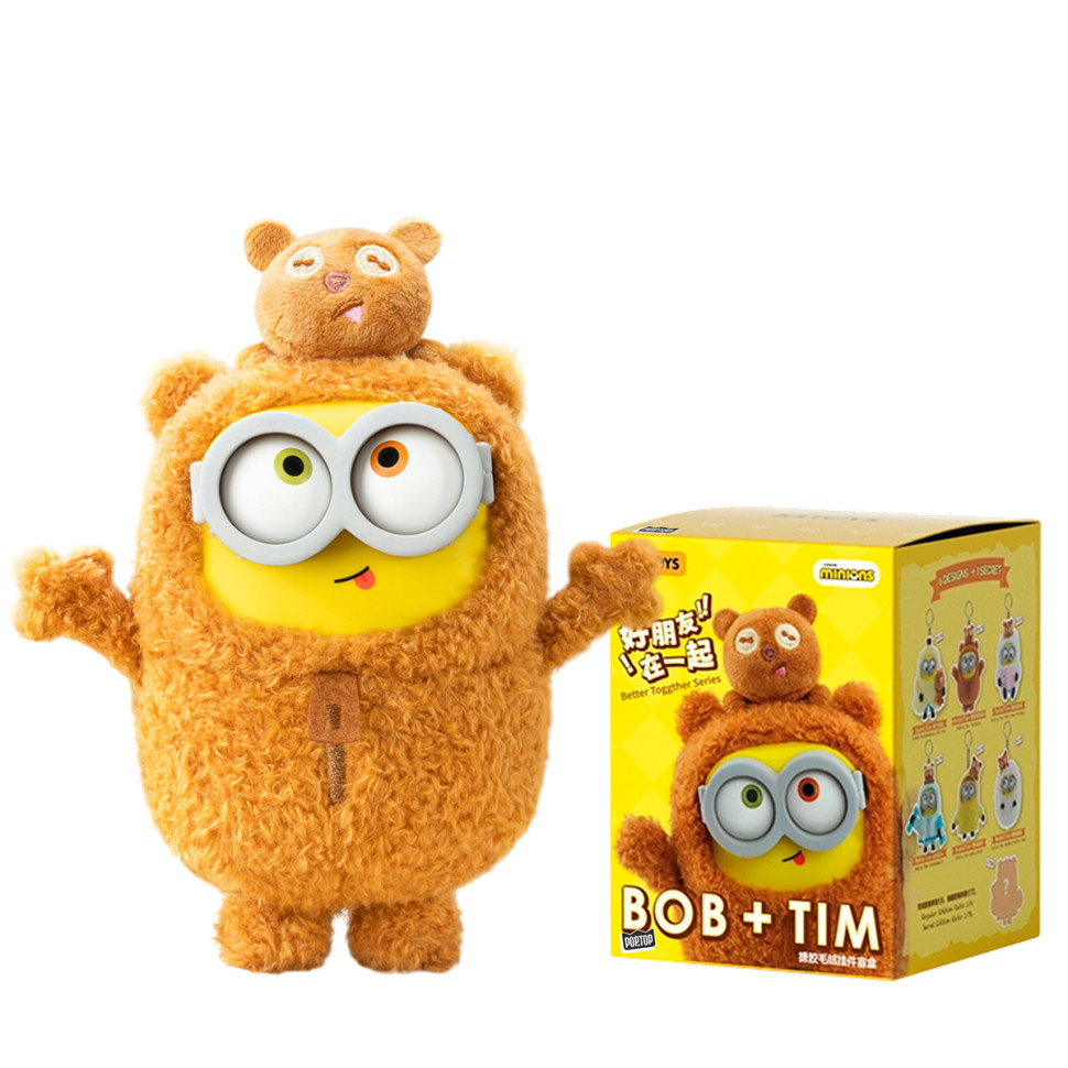 Коллекционная мягкая игрушка с кольцом Миньоны Pop Top 52Toys 25ZB301XHRTJ001 серии Bob & Tim Коллекционная мягкая игрушка с кольцом Миньоны Pop Top 52Toys 25ZB301XHRTJ001 серии Bob & Tim