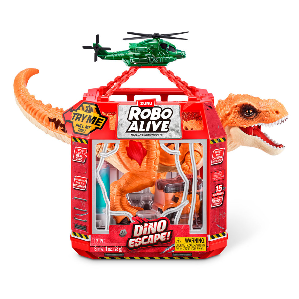 Интерактивный игровой набор "Побег динозавра" Pets & Robo Alive 71127 со звуком Интерактивный игровой набор "Побег динозавра" Pets & Robo Alive 71127 со звуком