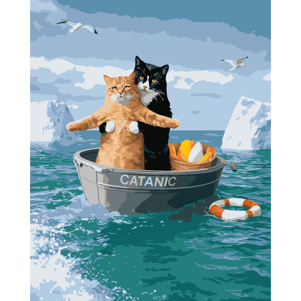 Картина по номерам "Котаник" ©arttem_illustration 11732-AC 50х40 см Картина по номерам "Котаник" ©arttem_illustration 11732-AC 50х40 см