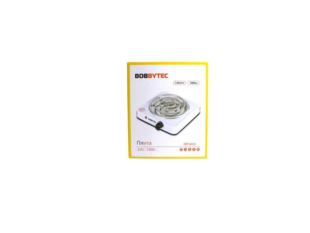 Електроплита 1000Вт 1комф. HP-01S ТМ BOBBYTEC Електроплита 1000Вт 1комф. HP-01S ТМ BOBBYTEC