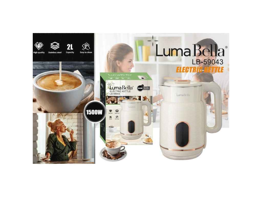 Електрочайник 1500Вт 2л LB-59043 ТМ LUMABELLA Електрочайник 1500Вт 2л LB-59043 ТМ LUMABELLA