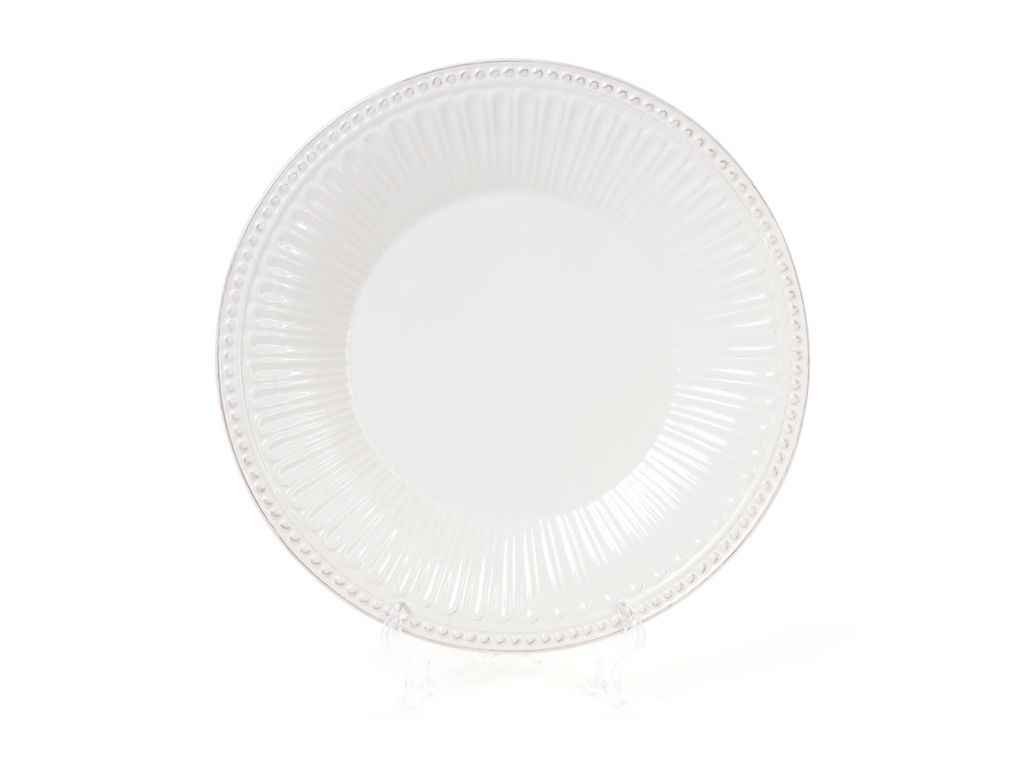 Тарілка 25см WHITE 545-320 ТМ BONADI Тарілка 25см WHITE 545-320 ТМ BONADI