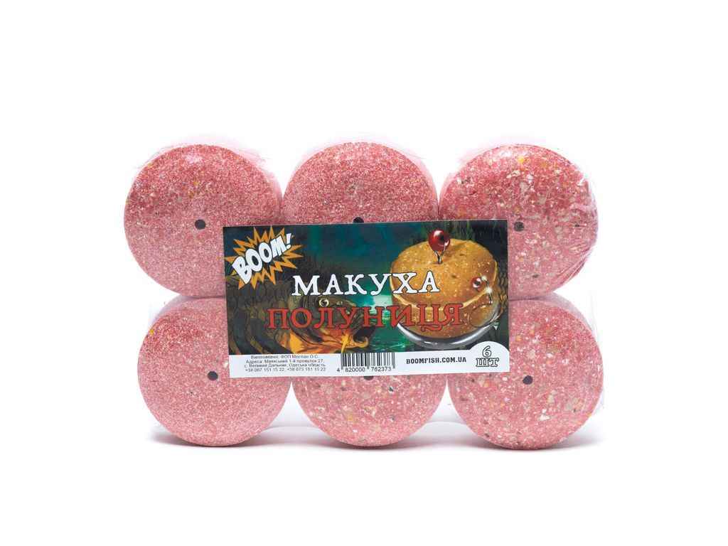Макуха пресована Полуниця 360г Кук. Шайба 6шт ТМ BOOM Макуха пресована Полуниця 360г Кук. Шайба 6шт ТМ BOOM