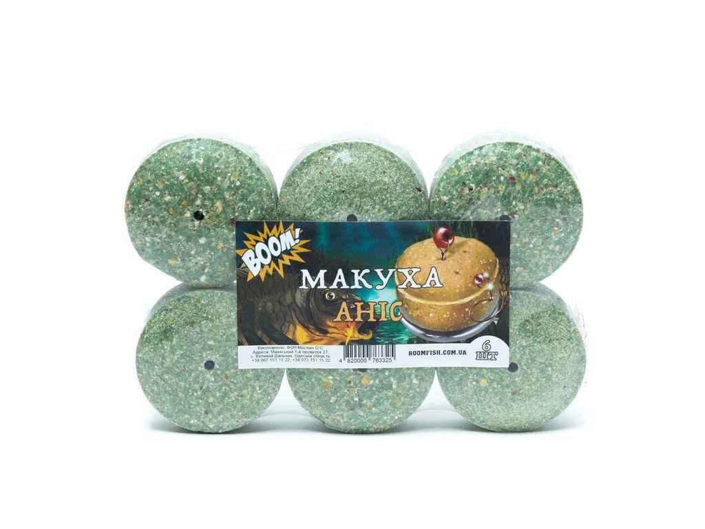 Макуха пресована Аніс 360г Кук. Шайба 6шт ТМ BOOM Макуха пресована Аніс 360г Кук. Шайба 6шт ТМ BOOM