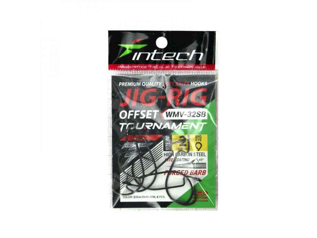 Гачки офсетні Tournament JIG-RIG Offset 2 (6шт/уп) WMV-32SB ТМ INTECH Гачки офсетні Tournament JIG-RIG Offset 2 (6шт/уп) WMV-32SB ТМ INTECH