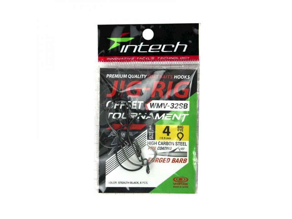 Гачки офсетні Tournament JIG-RIG Offset 4 (6шт/уп) WMV-32SB ТМ INTECH Гачки офсетні Tournament JIG-RIG Offset 4 (6шт/уп) WMV-32SB ТМ INTECH