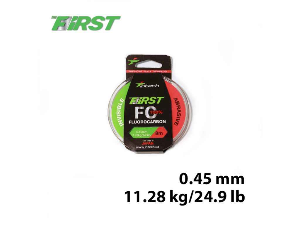 Флюорокарбон First FC 0,45мм 11,28кг 8м ТМ INTECH Флюорокарбон First FC 0,45мм 11,28кг 8м ТМ INTECH