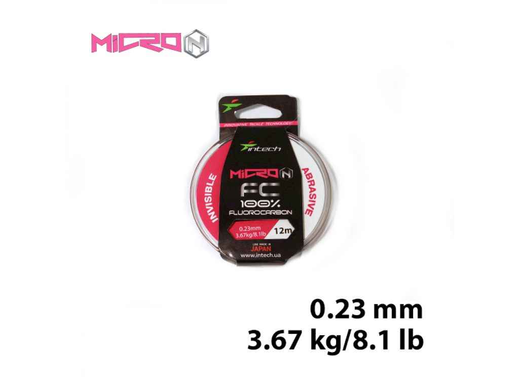 Флюорокарбон Micron FC 0,23мм 3,67кг 12м ТМ INTECH Флюорокарбон Micron FC 0,23мм 3,67кг 12м ТМ INTECH
