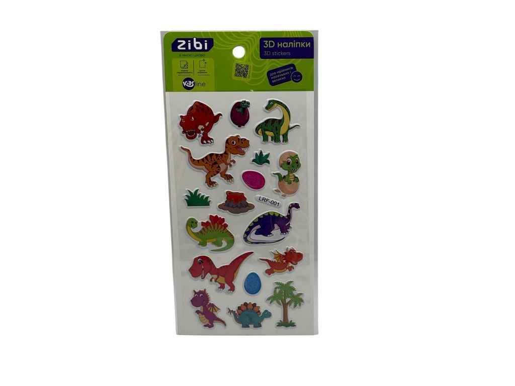 3D наліпки DINO T-Rex 1 18см ТМZibi 3D наліпки DINO T-Rex 1 18см ТМZibi