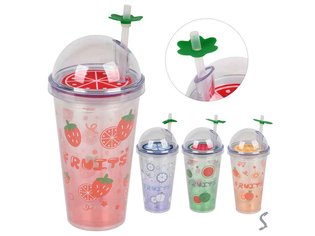 Склянка Fruits R38059 450мл ТМ STENSON Склянка Fruits R38059 450мл ТМ STENSON