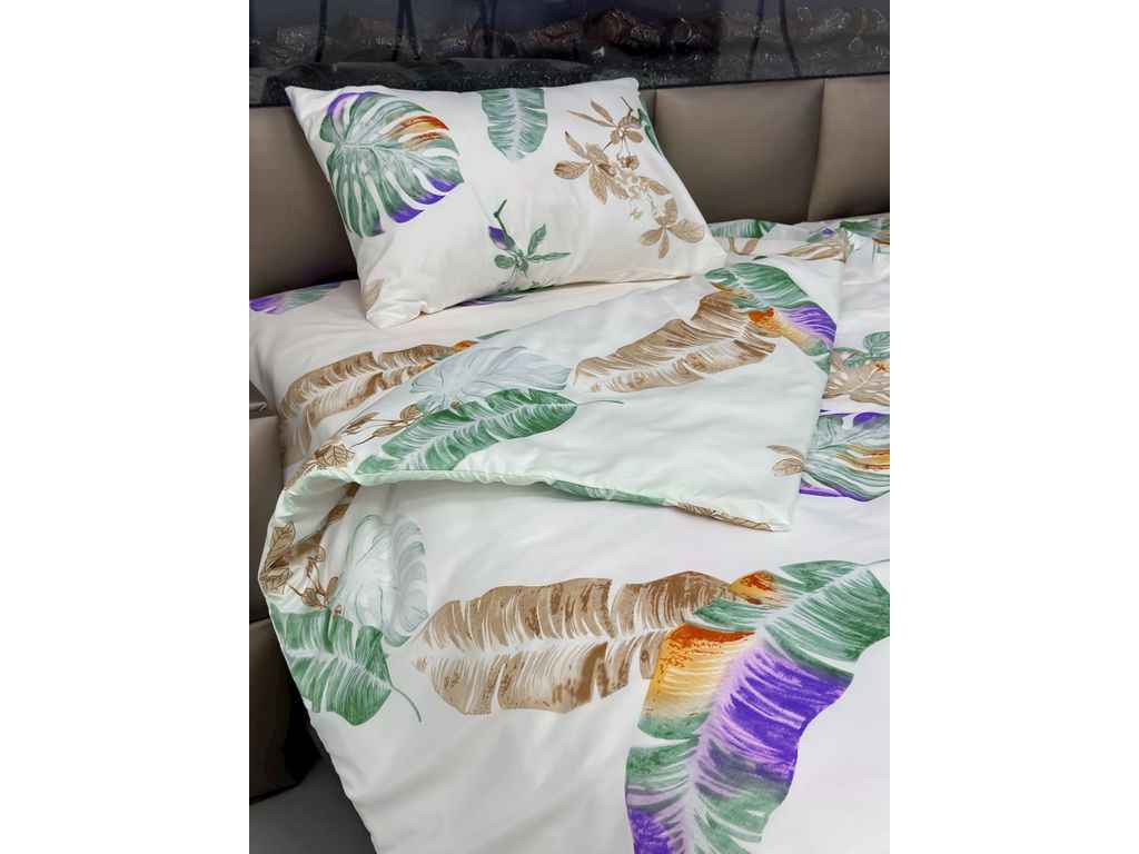 Комплект постільної білизни 2-х сп 175*210 Leaves (2,20м) 75г/м2 (наволочки 2шт 50*70) полікотон ТМ ARCLOUD Комплект постільної білизни 2-х сп 175*210 Leaves (2,20м) 75г/м2 (наволочки 2шт 50*70) полікотон ТМ ARCLOUD