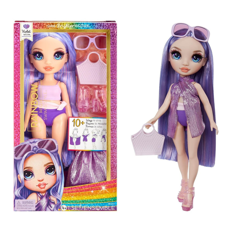 Кукла детская Виолетта Rainbow High 507314 серии "Swim & Style" с аксессуарами Кукла детская Виолетта Rainbow High 507314 серии "Swim & Style" с аксессуарами
