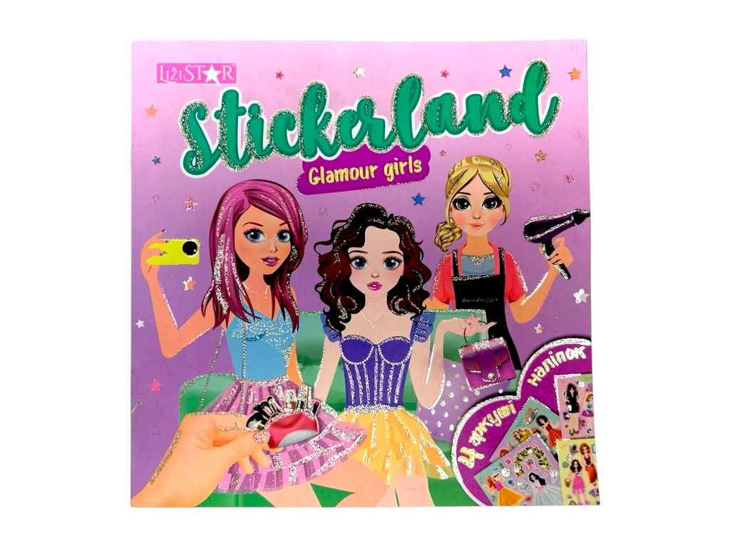 Книжка Stickerland 144 з наліпками Glamour Girls ТМАПЕЛЬСИН Книжка Stickerland 144 з наліпками Glamour Girls ТМАПЕЛЬСИН