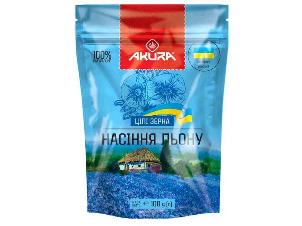 Насіння льону 100г ТМAKURA Насіння льону 100г ТМAKURA