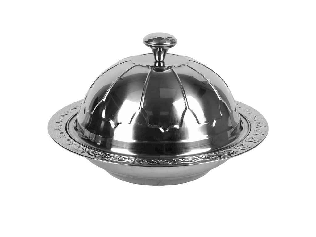 Блюдо з кришкою сервірувальне для саджа/гриль-страв SS 40см R41158-40 ТМ STENSON Блюдо з кришкою сервірувальне для саджа/гриль-страв SS 40см R41158-40 ТМ STENSON
