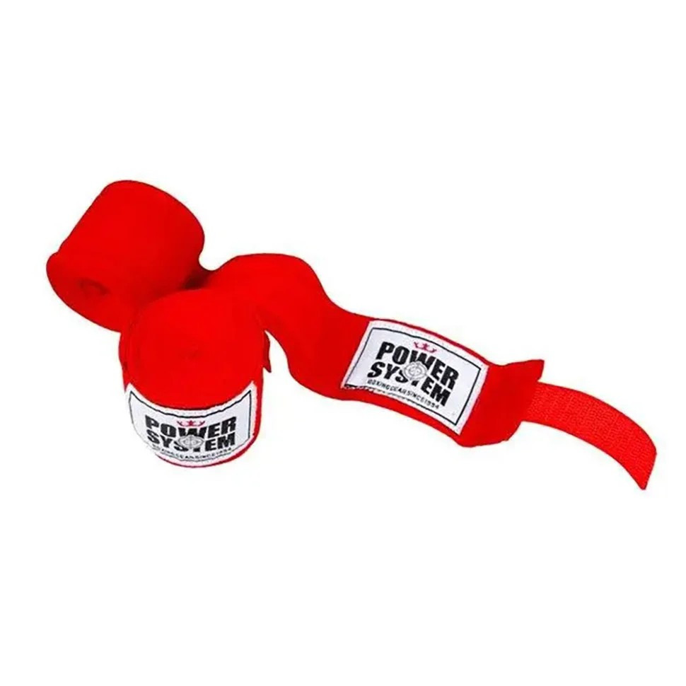 Бінти для боксу Power System PS-3404_Red (4 м) Бінти для боксу Power System PS-3404_Red (4 м)