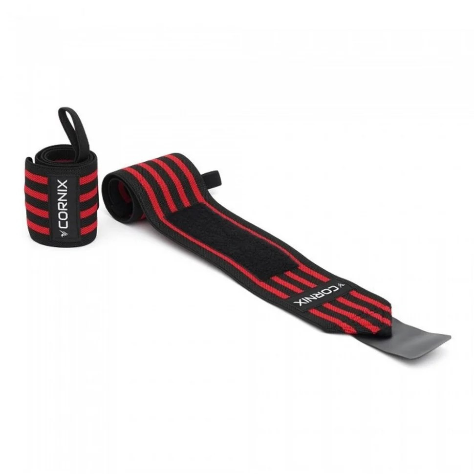 Бінти для зап'ястків Wrist Wraps Cornix XR-0195 Black/Red Бінти для зап'ястків Wrist Wraps Cornix XR-0195 Black/Red