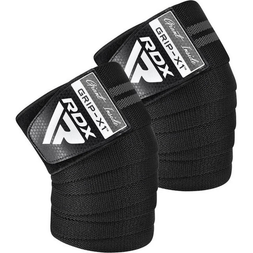 Бінти на коліна KR11 GYM Knee Wrap RDX Inc WAH-KR11BG, Black/Grey Бінти на коліна KR11 GYM Knee Wrap RDX Inc WAH-KR11BG, Black/Grey