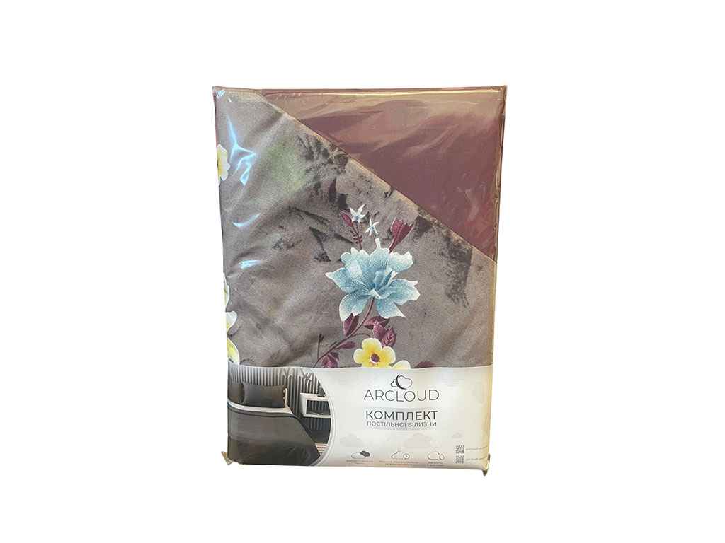 Комплект постільної білизни 2-х сп Printed 10055-9 80г/м2 CLOSED 18-1411 Plum Wine (нав. 2шт 50*70) мікрофібра ТМ ARCLOUD Комплект постільної білизни 2-х сп Printed 10055-9 80г/м2 CLOSED 18-1411 Plum Wine (нав. 2шт 50*70) мікрофібра ТМ ARCLOUD