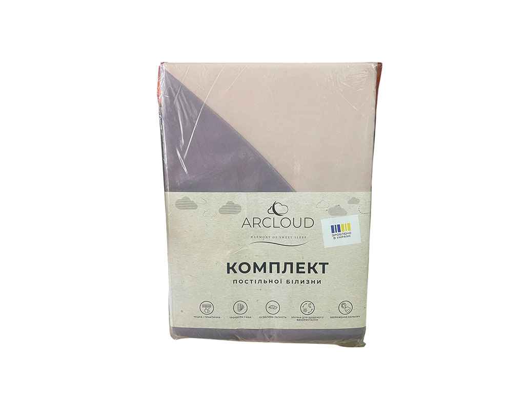 Комплект постільної білизни 1,5-х сп 145*210 17-3808 Nirvana/14-1309 Peach Whip (наволочка 50*70) мікрофібра ТМ ARCLOUD Комплект постільної білизни 1,5-х сп 145*210 17-3808 Nirvana/14-1309 Peach Whip (наволочка 50*70) мікрофібра ТМ ARCLOUD