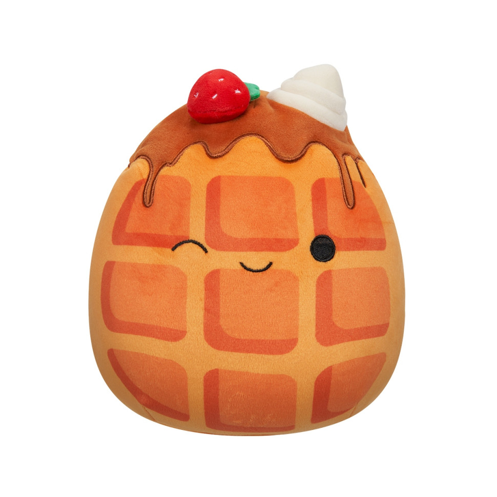 Мягкая игрушка Вафелька Вивер с клубничкой Squishmallows SQCR05376, 19 см Мягкая игрушка Вафелька Вивер с клубничкой Squishmallows SQCR05376, 19 см