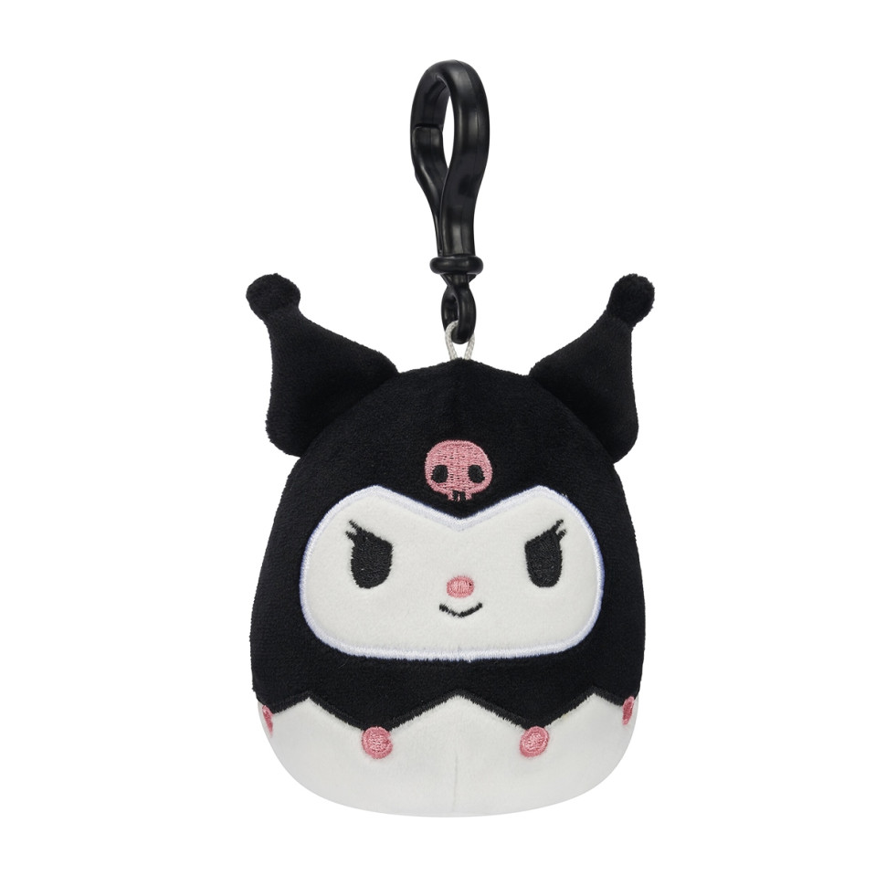 Дитяча м'яка іграшка на кліпсі серії «Хелло Кітті» Куромі Squishmallows SQSN00277, 9 см Дитяча м'яка іграшка на кліпсі серії «Хелло Кітті» Куромі Squishmallows SQSN00277, 9 см