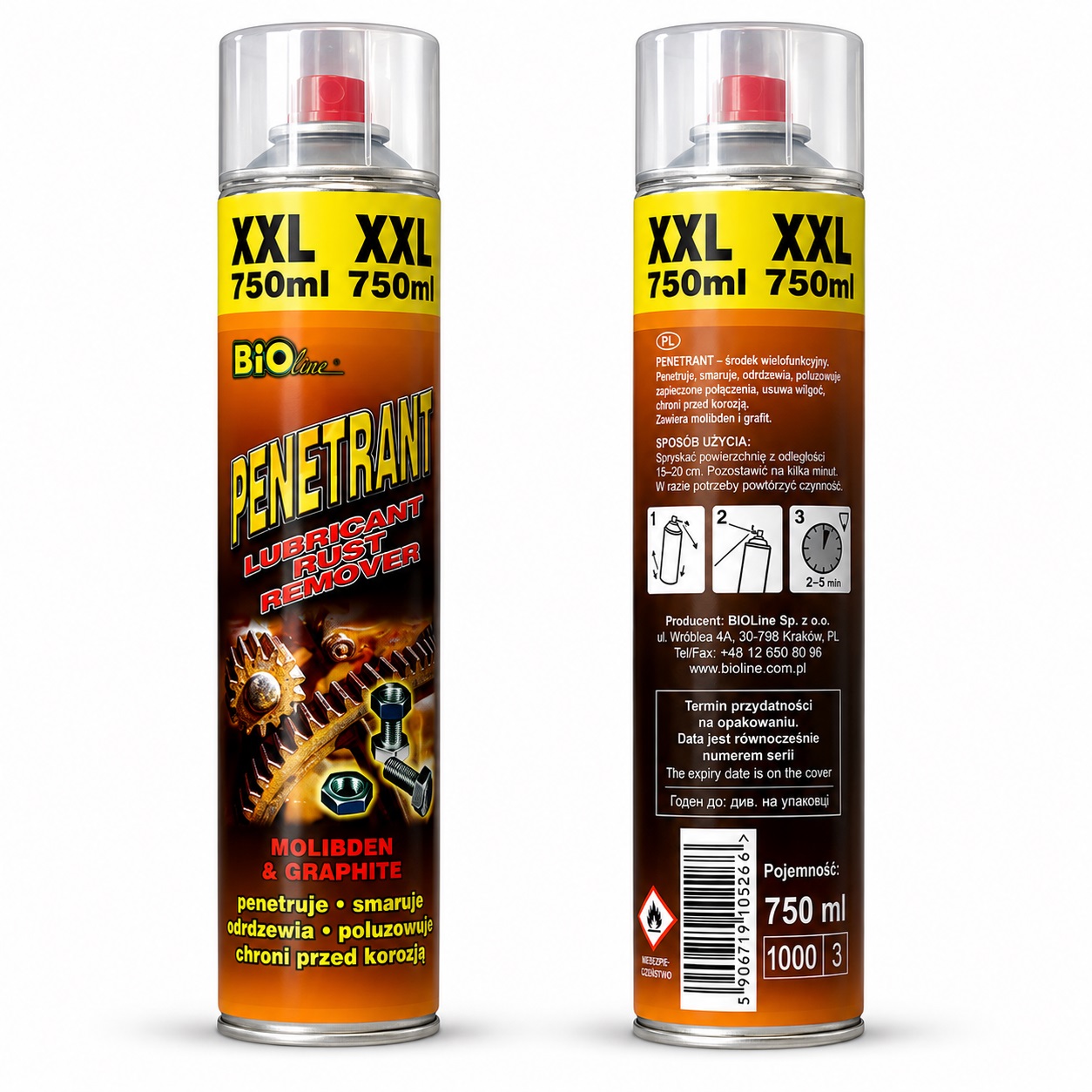 Мастило молібденово-графітне аерозоль 750ml Penetrant"Bio-Line"/ для різьб. з'єднань(рідкий ключ) Мастило молібденово-графітне аерозоль 750ml Penetrant"Bio-Line"/ для різьб. з'єднань(рідкий ключ)