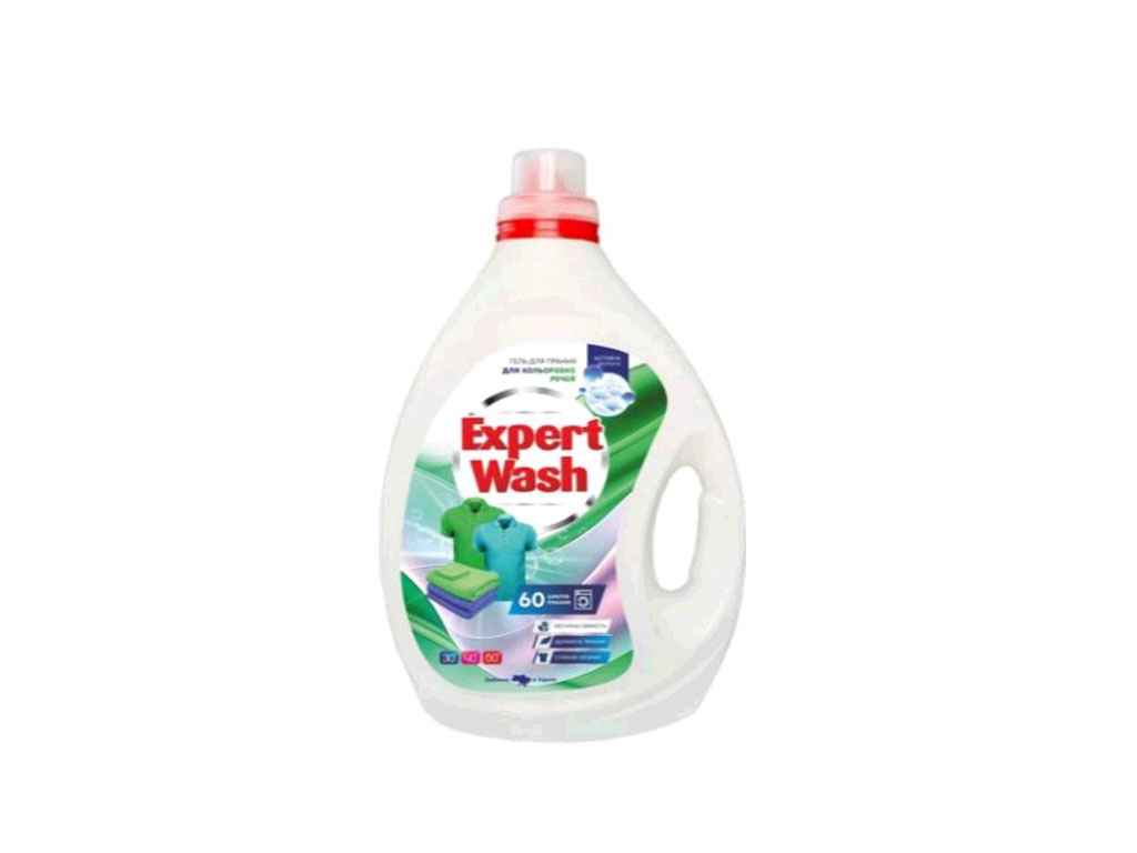 Гель для прання 3л кольорових речей Весняна свіжість ТМ Expert Wash Гель для прання 3л кольорових речей Весняна свіжість ТМ Expert Wash